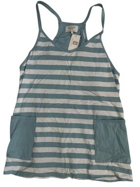 simply southern ice blue & white tara striped romper dress